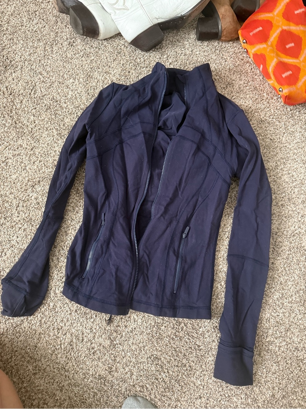 lululemon athletica Navy Zip-Up Performance Jacket